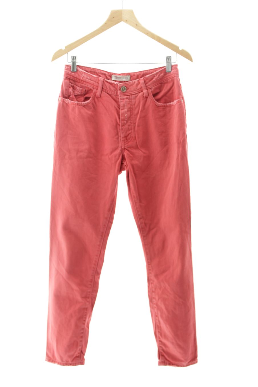 Jeans de Zara de la talla 38, de color rosa