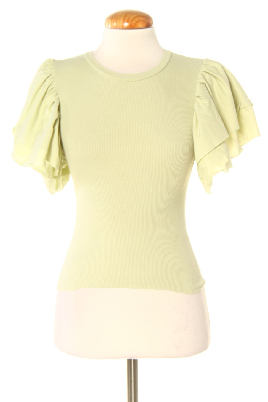 Top de Zara de la talla S, de color verde