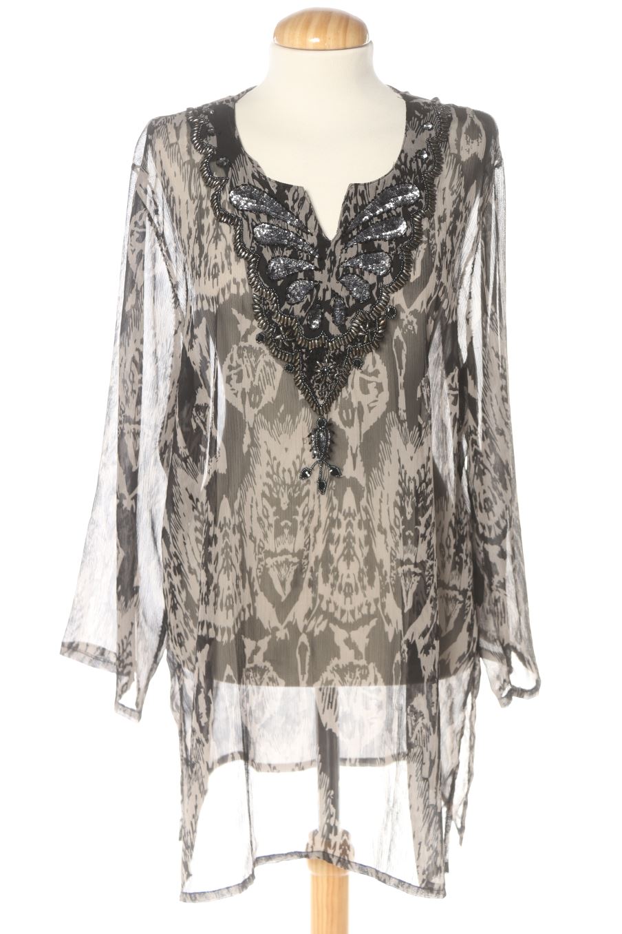 Langärmelige Bluse von Biaggini Größe XL, Farbe Aufdruck, für