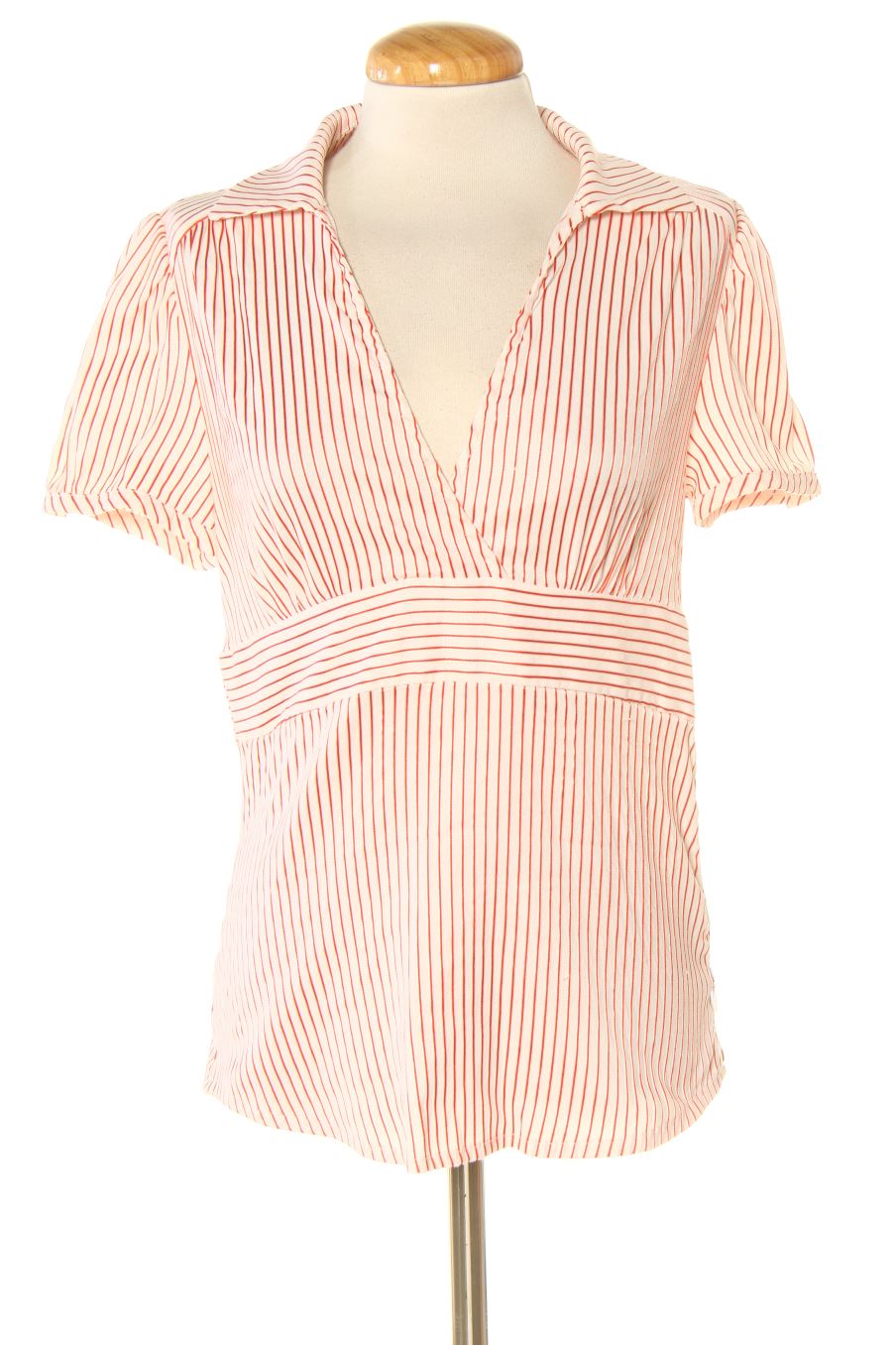 Blouse à manches courtes MANGO SuiT de la taille L, de couleur rayures