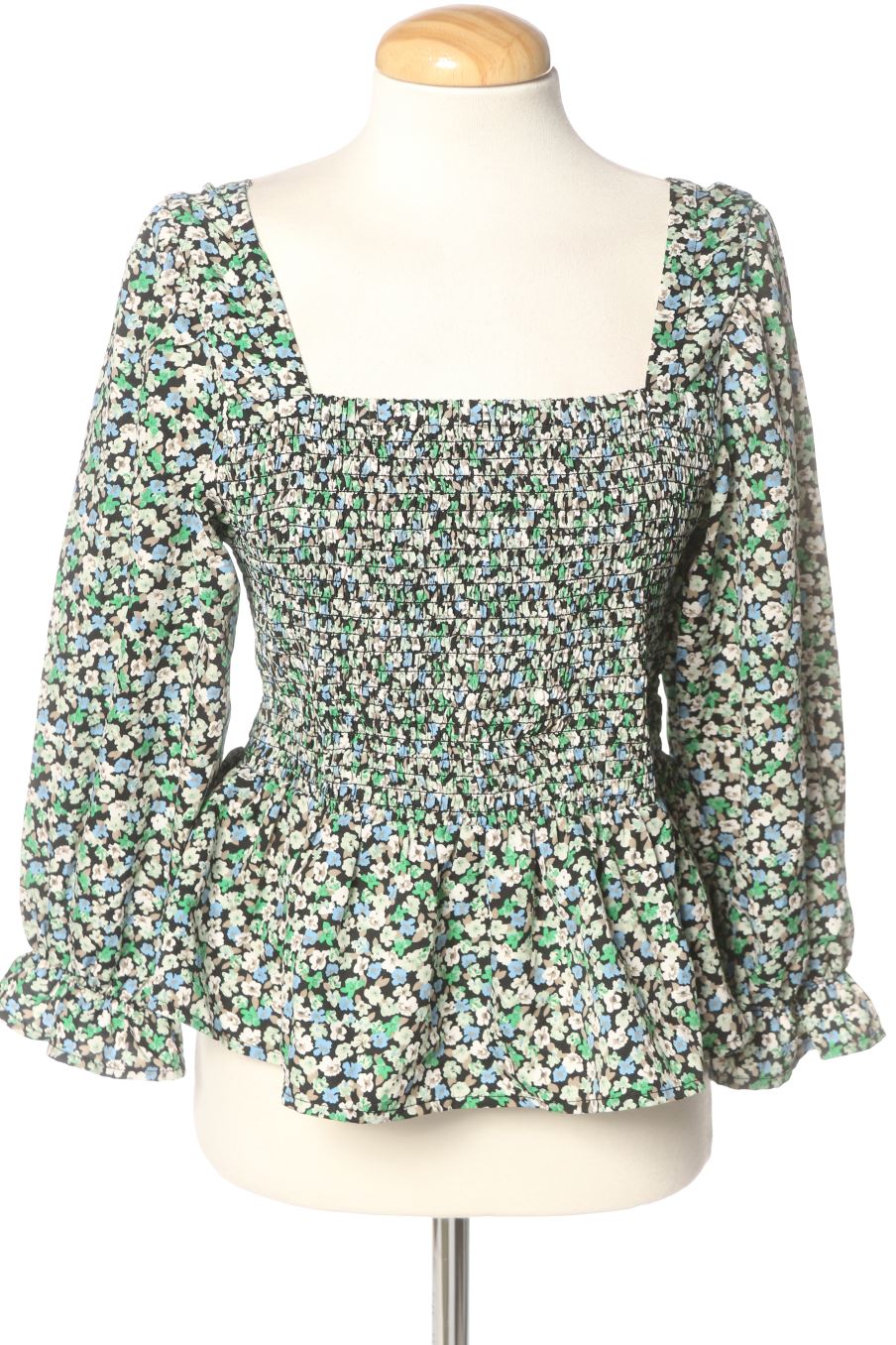Blusa de manga larga de pigalle de la talla L, de color verde