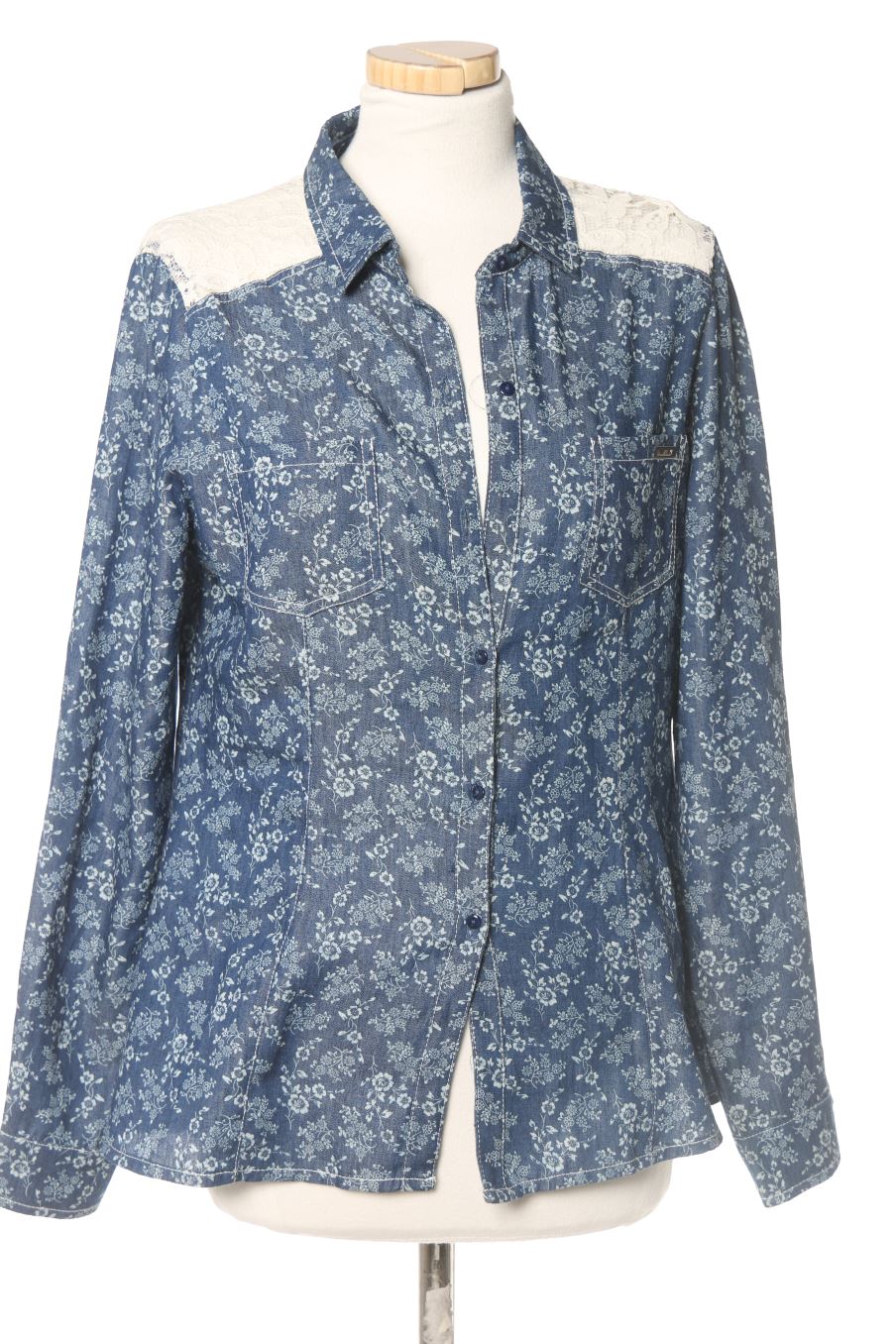 Chemise amarillolimon de la taille S, de couleur fleurs