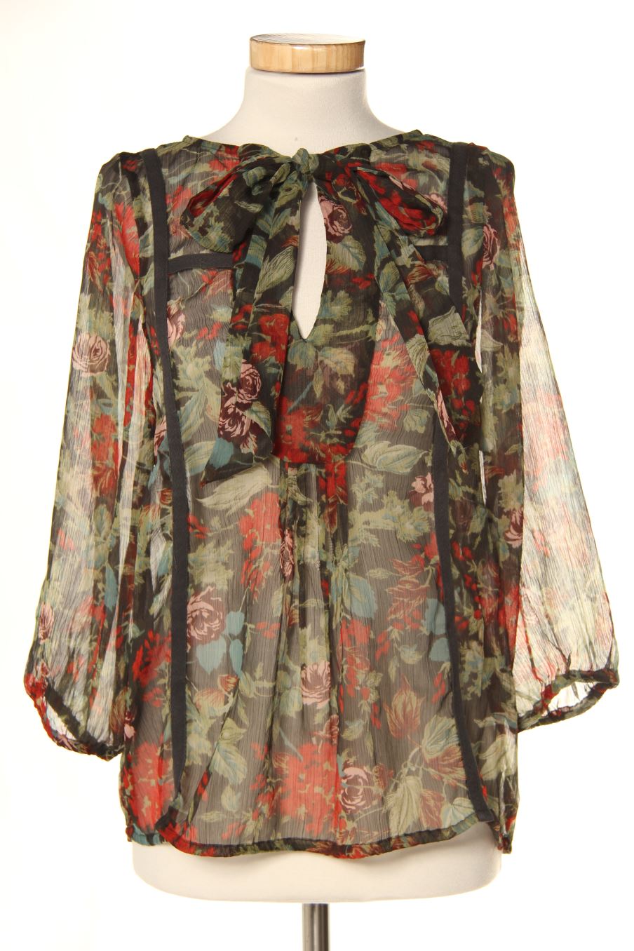Blusa de manga larga de Sfera de la talla M, de color flores
