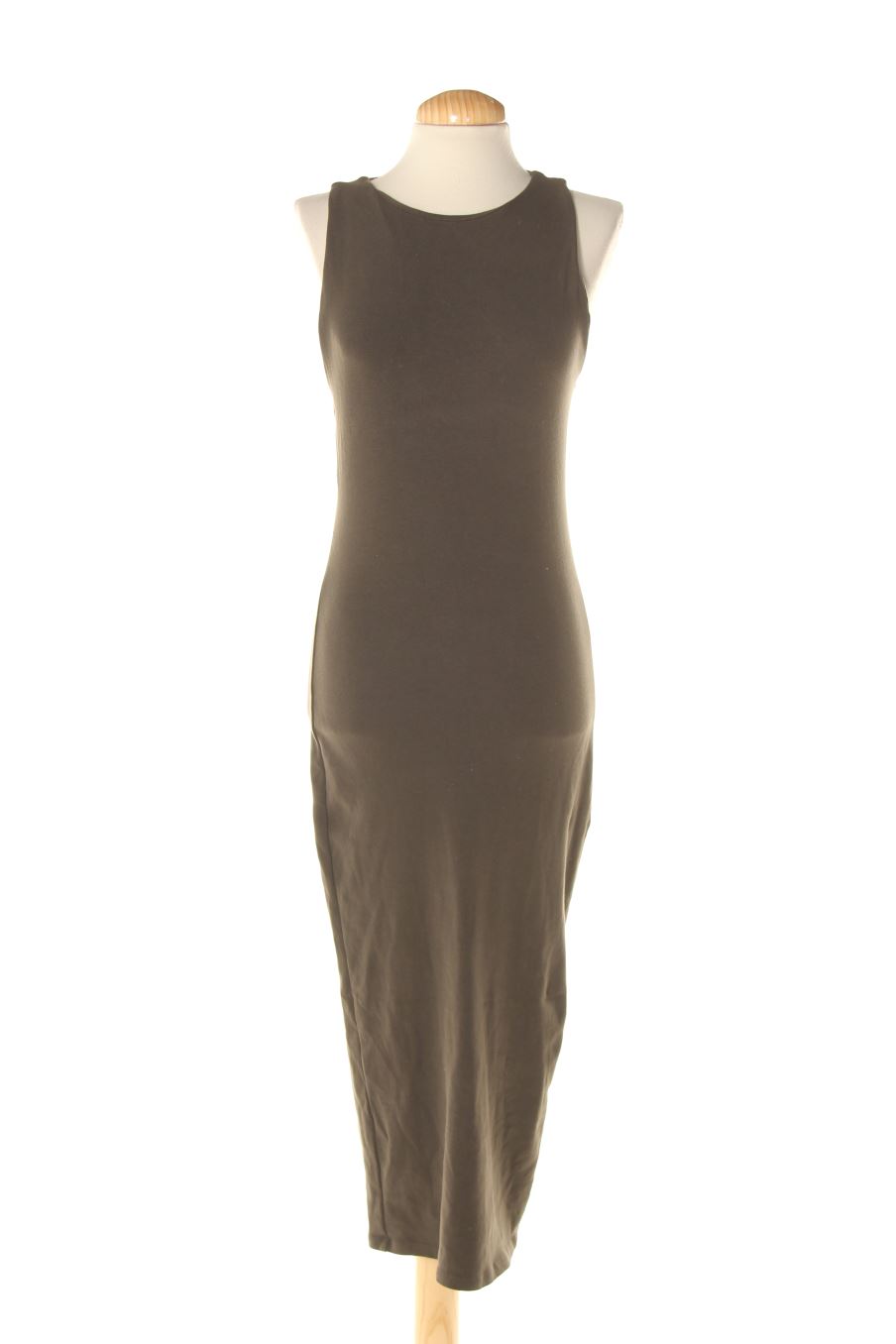 Vestido casual de Zara de la talla L, de color verde