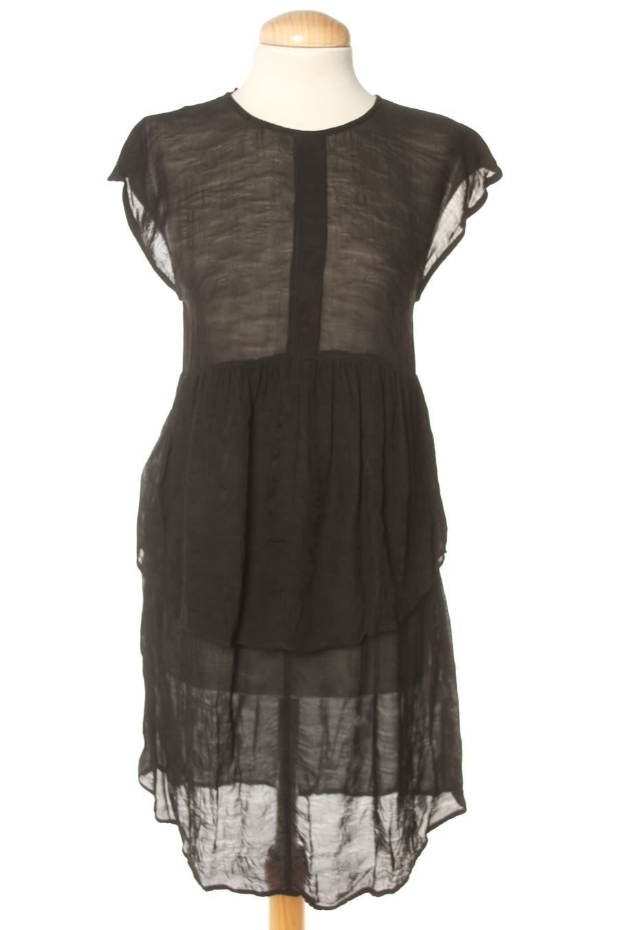 Vestito casual de Zara de la talla S, de color nero