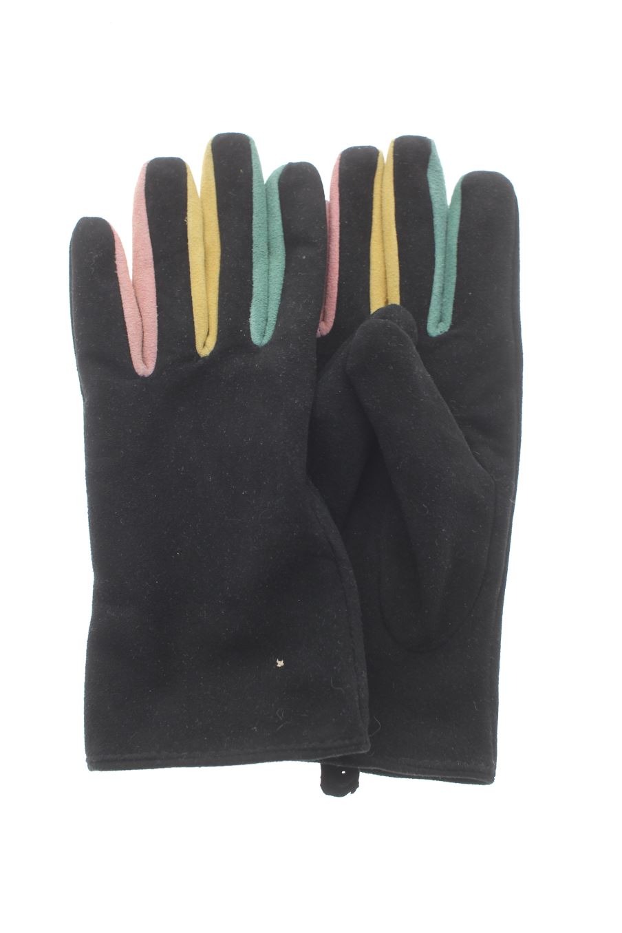 Gants Fórmula Joven de la taille Taille unique, de couleur noir de cuir et daim