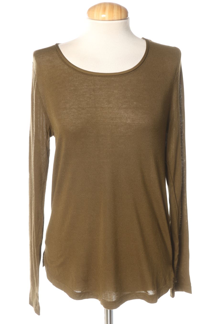 T-shirt à manches longues Stradivarius de la taille S, de couleur vert