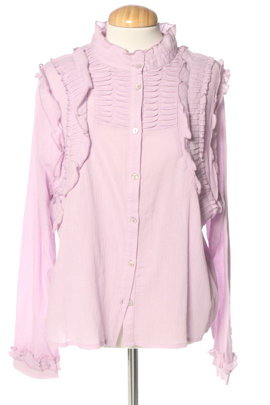 Blouse à manches longues Scalpers de la taille L, de couleur pourpre