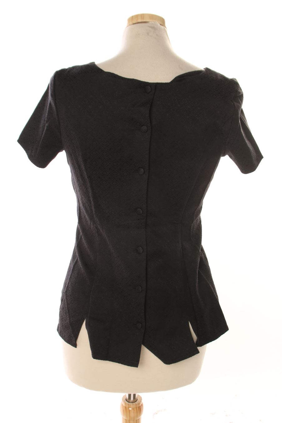 Blusa de manga corta de Coercion de la talla XS, de color negro
