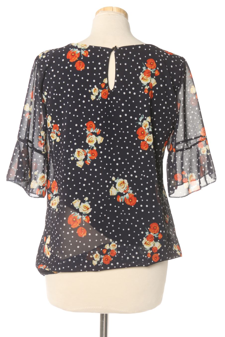 Blusa de manga corta de Made in italy de la talla S, de color flores