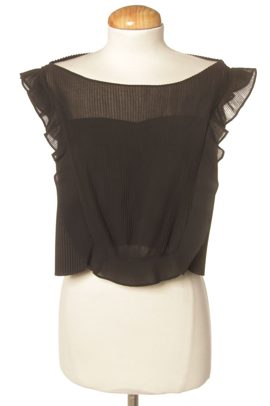 Top de Sandro de la talla S, de color negro