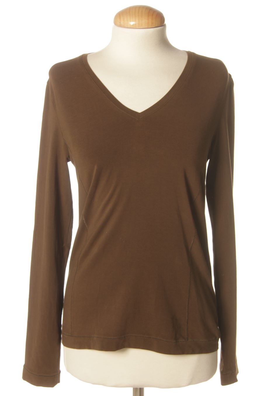 T-shirt à manches longues Cyrillus de la taille S, de couleur marron