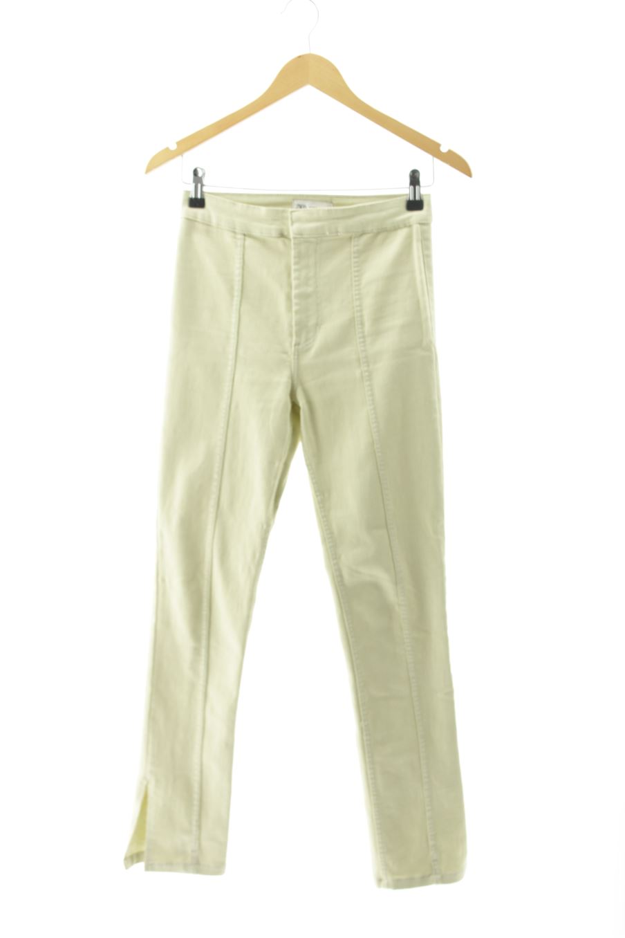 Jeans Zara de la taille 34, de couleur vert de denim