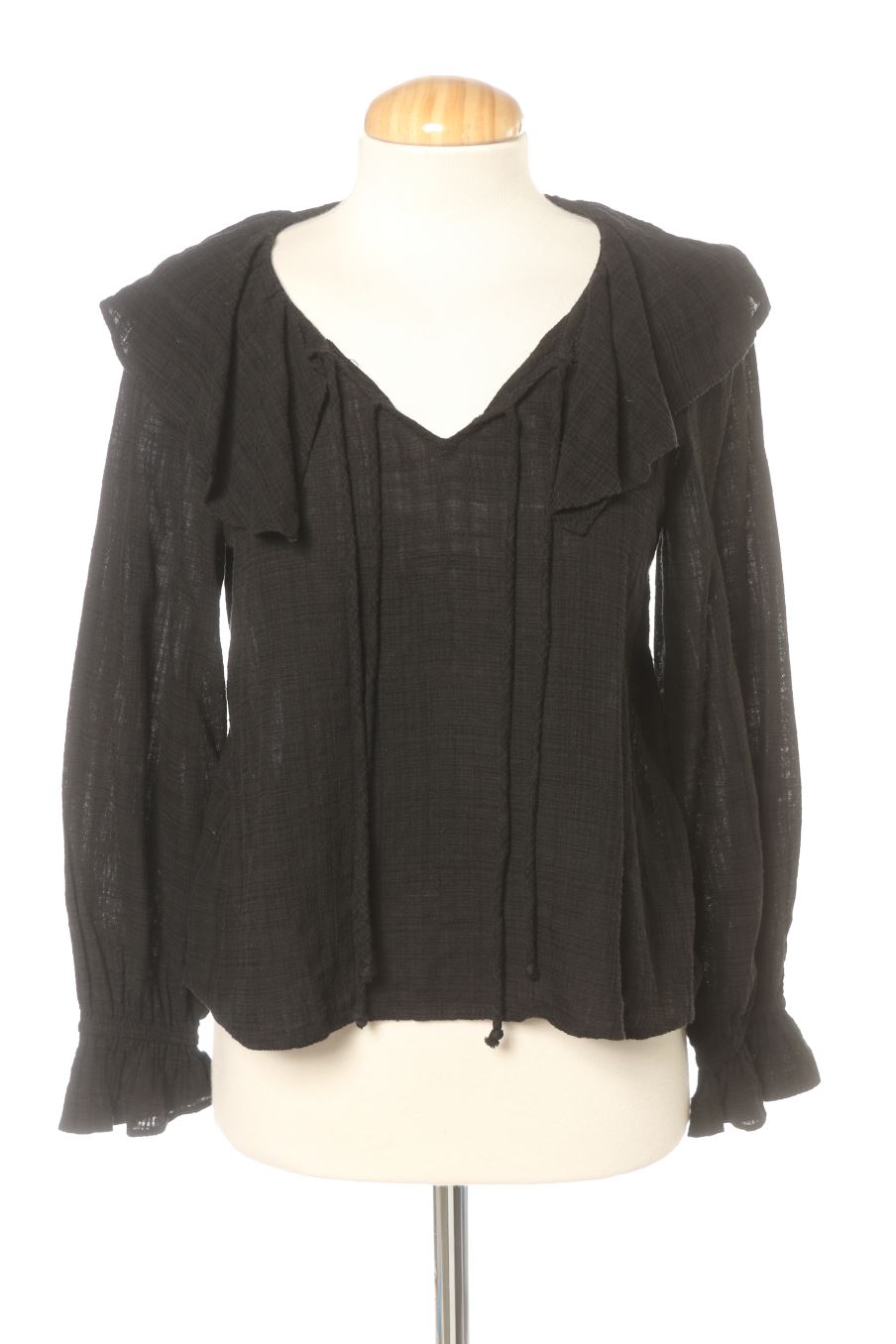 Blouse à manches longues Mango de la taille XXS, de couleur noir