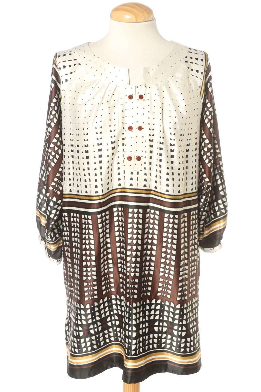 Kurzärmelige Bluse von El Corte Ingles Größe XL, Farbe Aufdruck, für