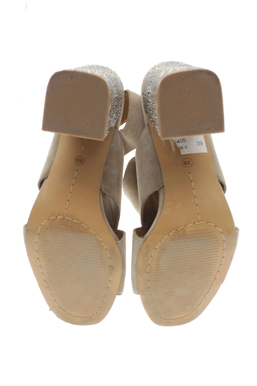 Sandalias tacon de Alma En Pena. de la talla 39, de color gris de