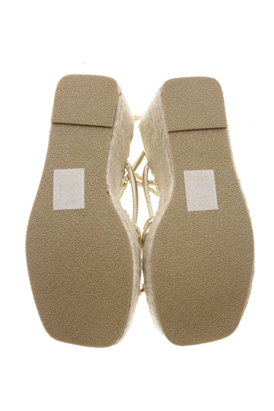 Plataformas de Alta Moda de la talla 37, de color dorado de