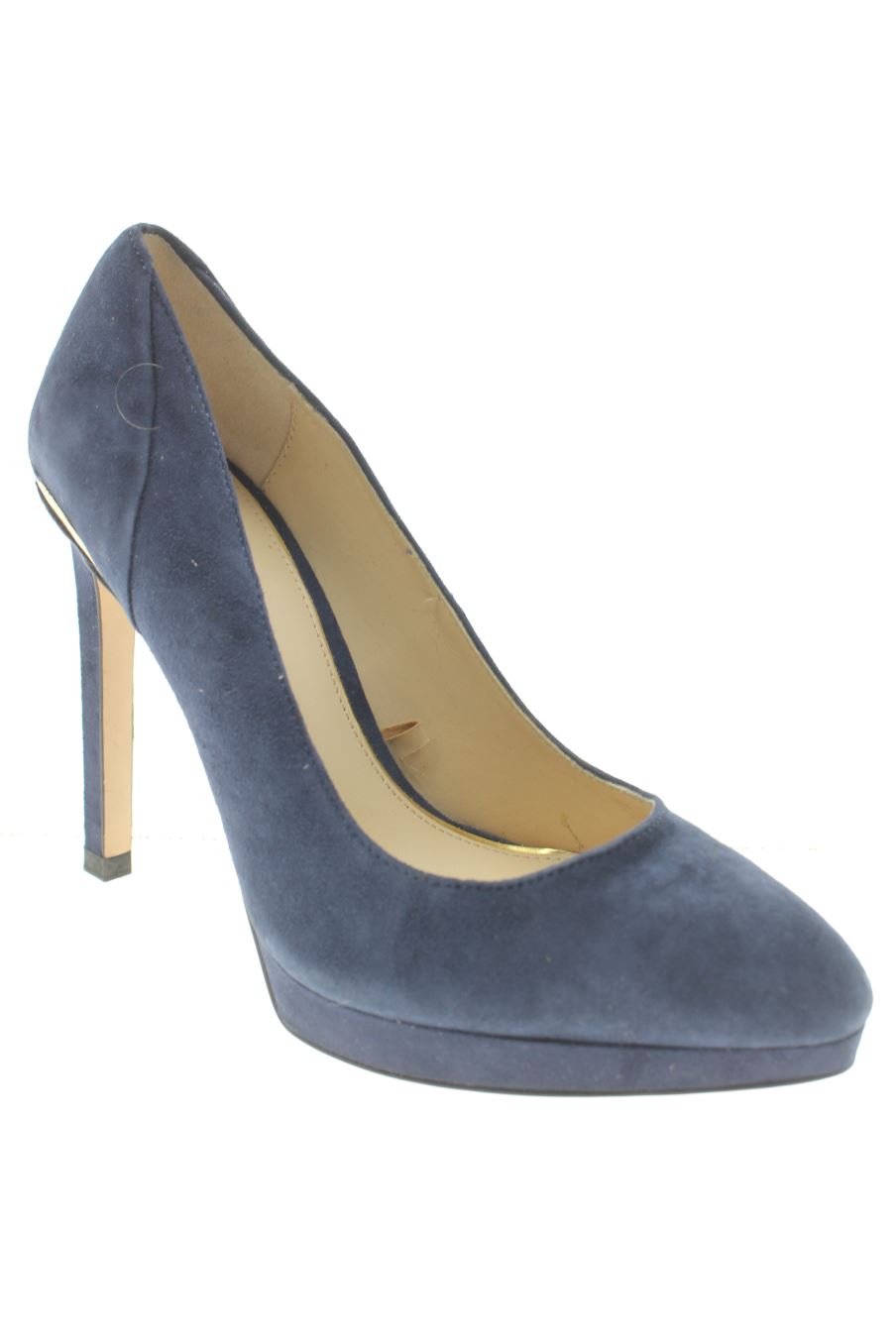 Zapatos de tacon de Zara de la talla 36, de color azul marino de