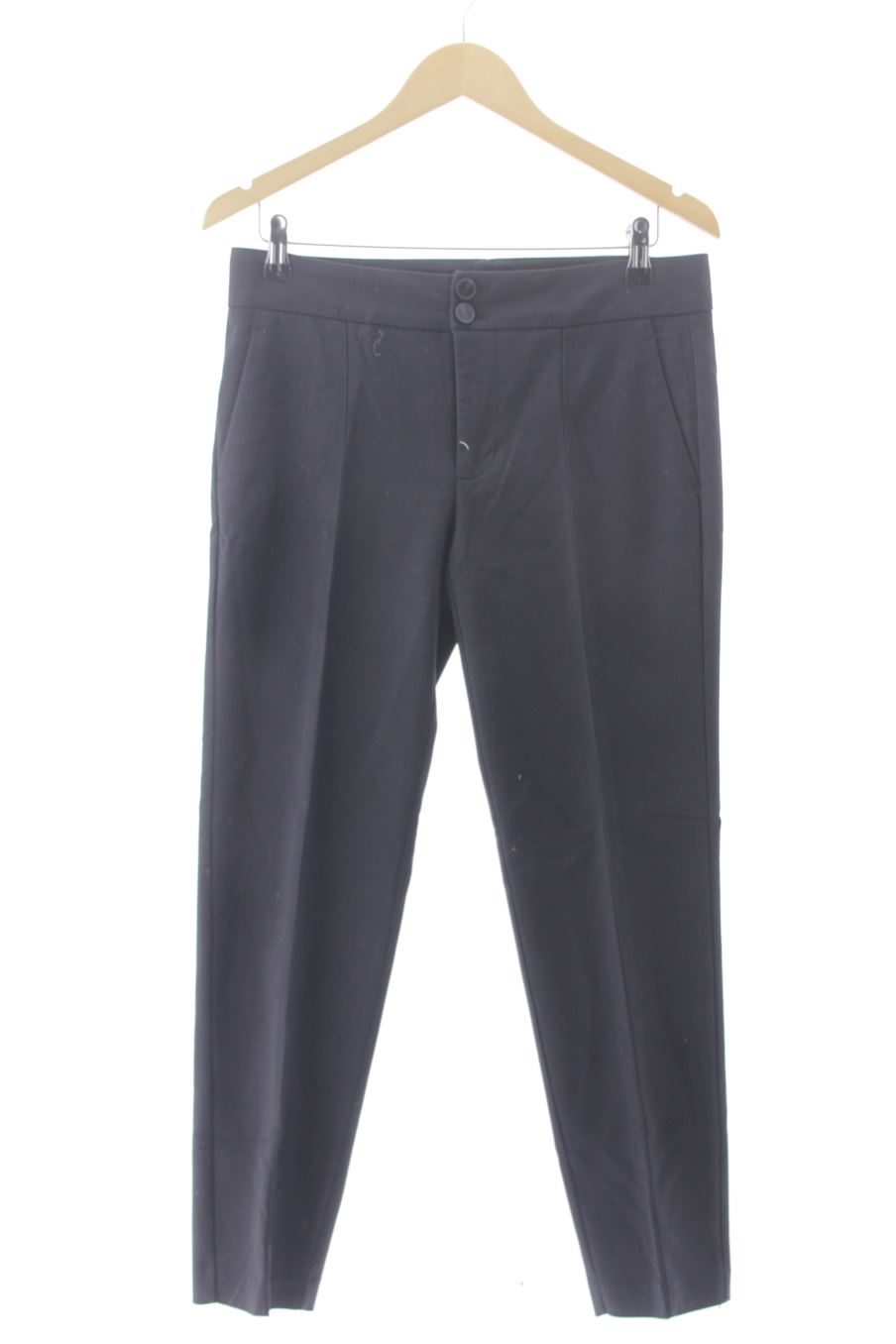 Pantalón de Mango de la talla 38, de color negro