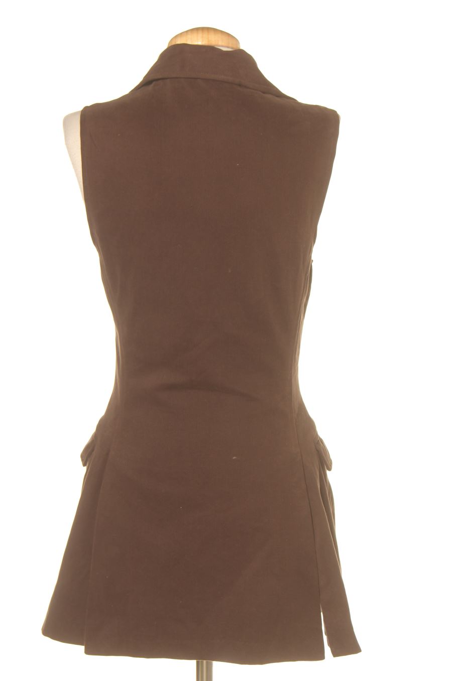 Chaleco de tela de Mango de la talla M, de color gris