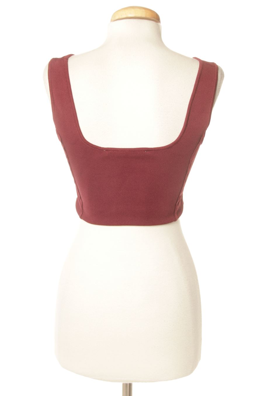 Top Zara de la taille S, de couleur bordeaux