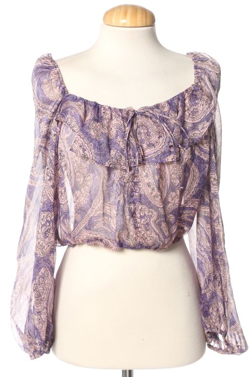 Blusa a maniche lunghe