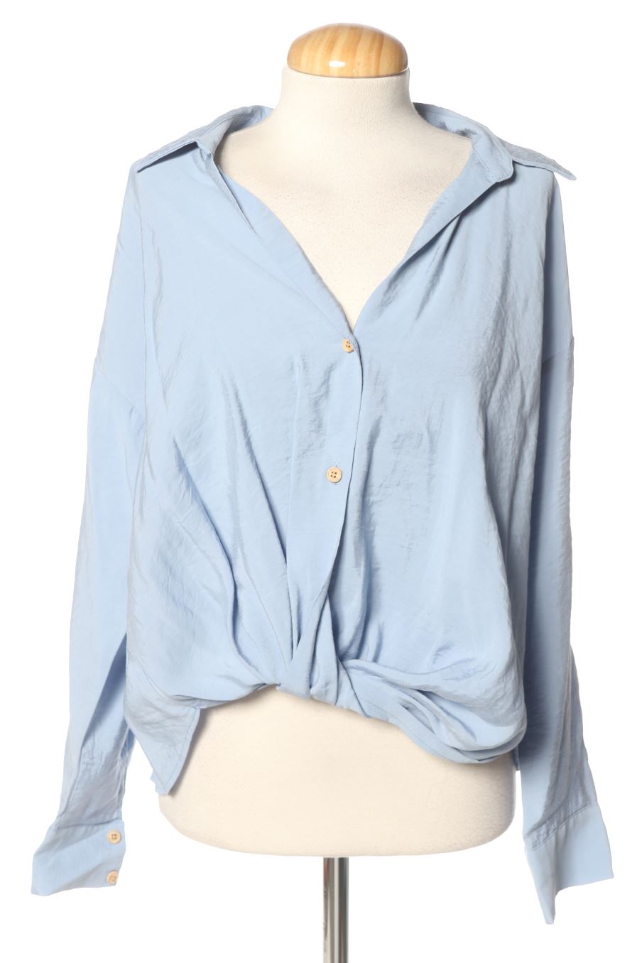 Chemise Zara de la taille S, de couleur bleu