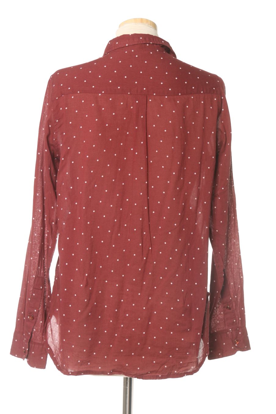 Camisa de Sfera de la talla M, de color burdeos