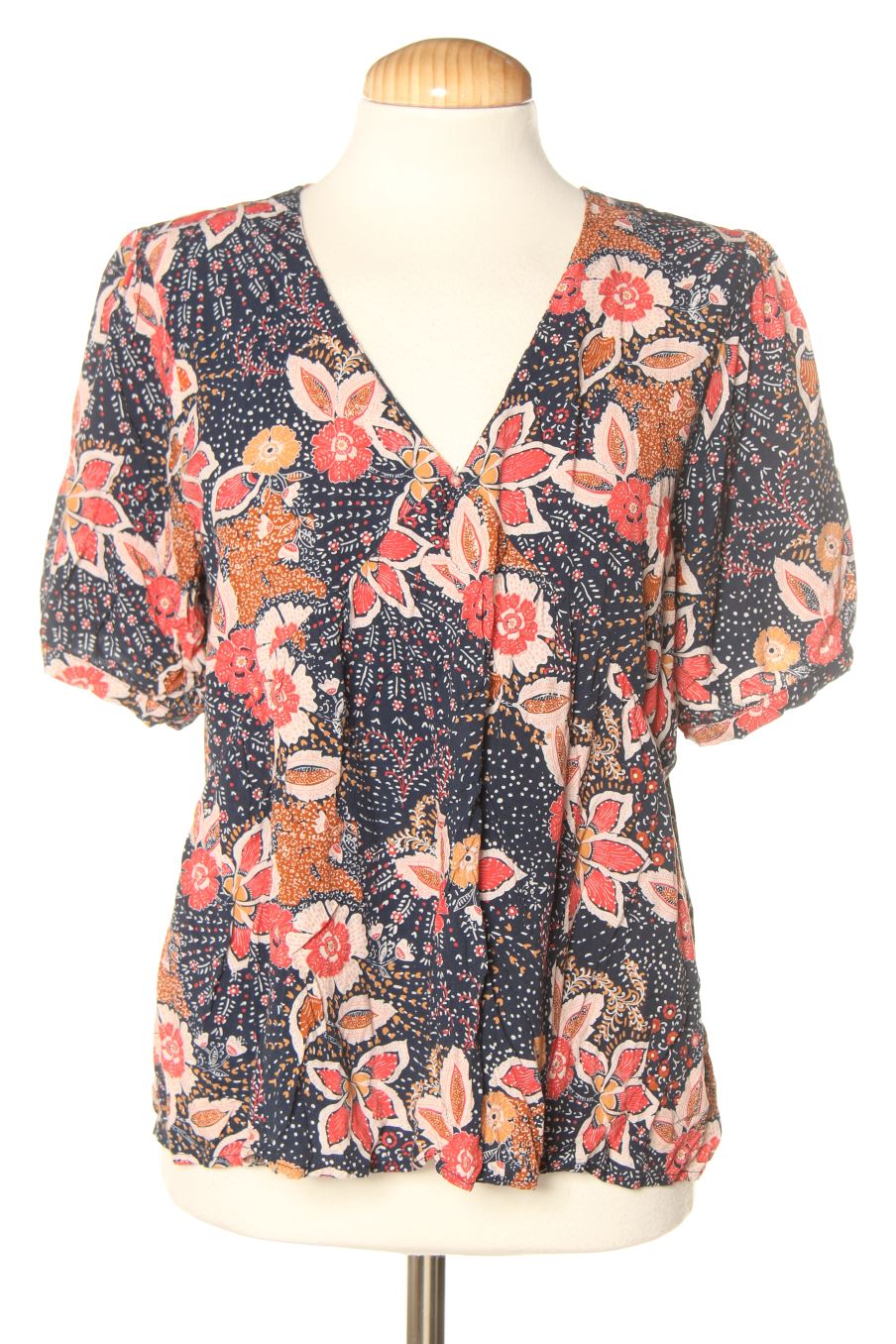 Blouse a manches courtes Bonobo Jean de la taille L de couleur fleurs