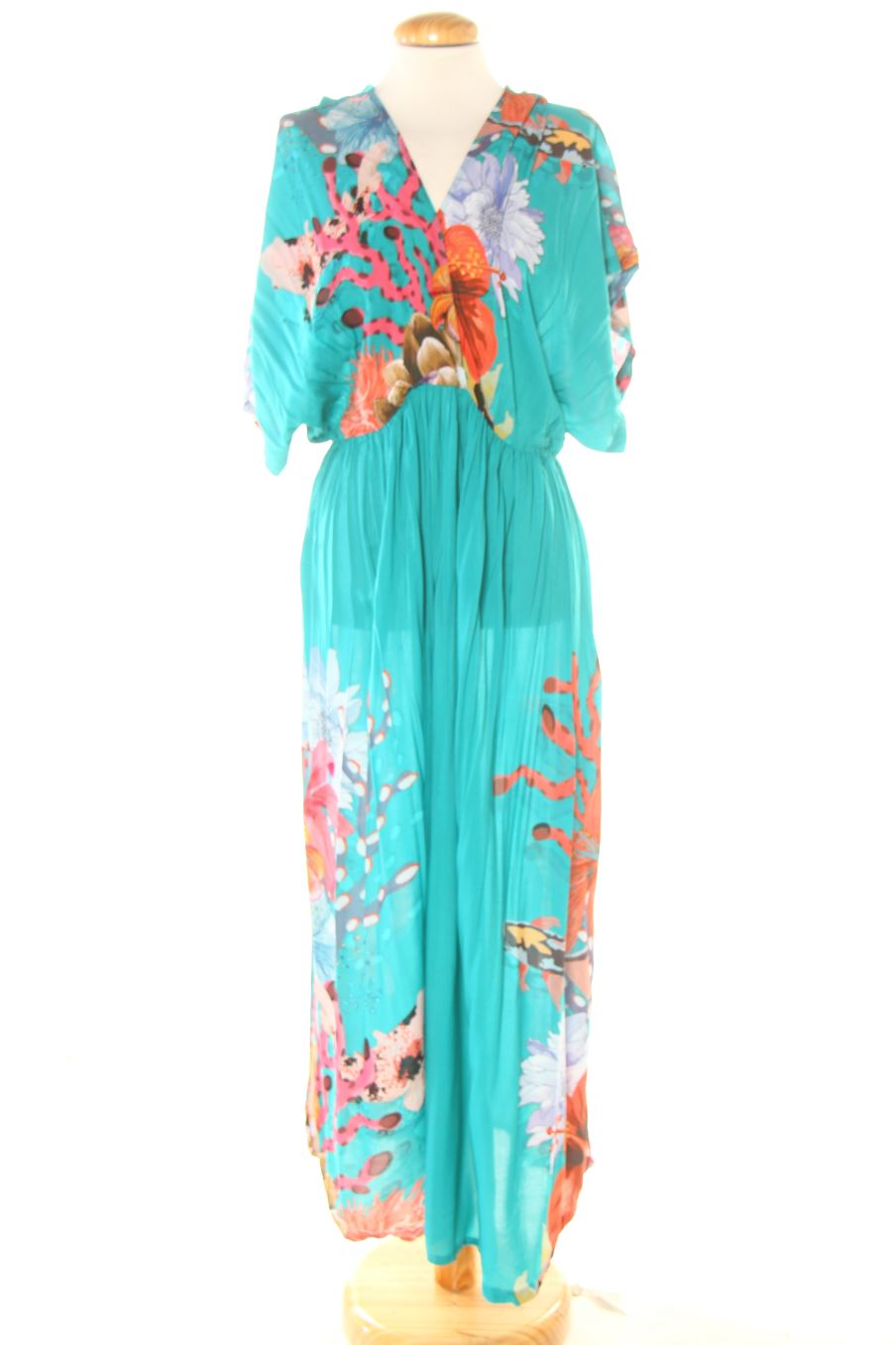 Robe casual Desigual de la taille L, de couleur fleurs