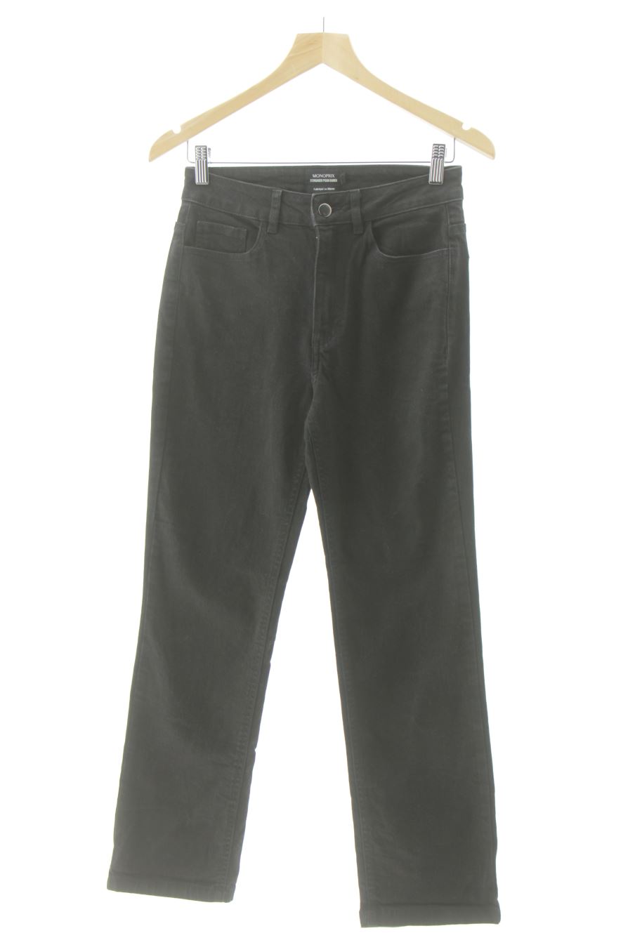 Jeans Monoprix de la taille 36, de couleur noir de denim