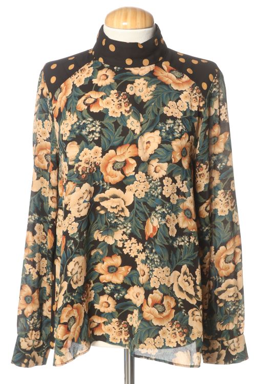 Blusa a maniche lunghe