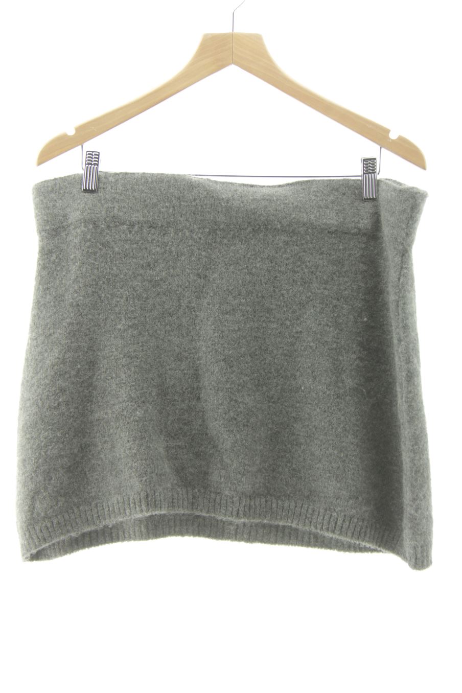 Falda de Mango de la talla XL, de color gris