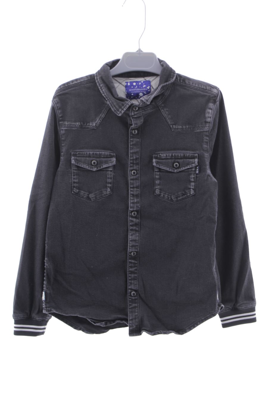 Chemise manches longues Scotch & Soda de la taille 7 ans de denim de seconde main