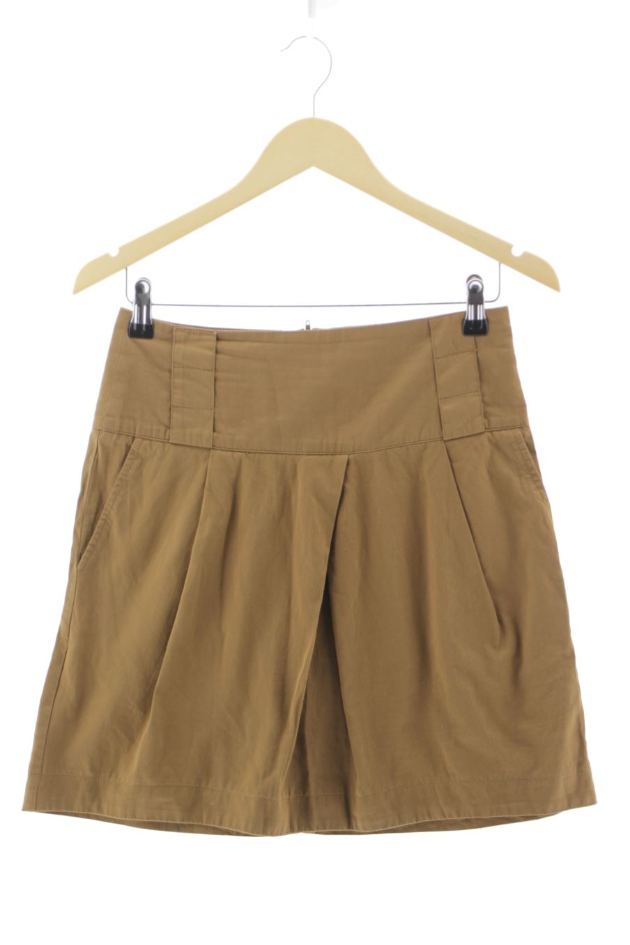 Falda de Zara de la talla S, de color marrón