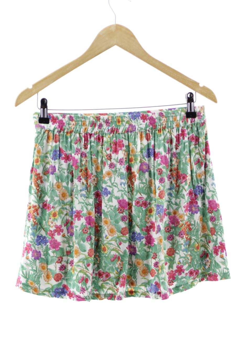 Jupe Stradivarius de la taille L, de couleur fleurs