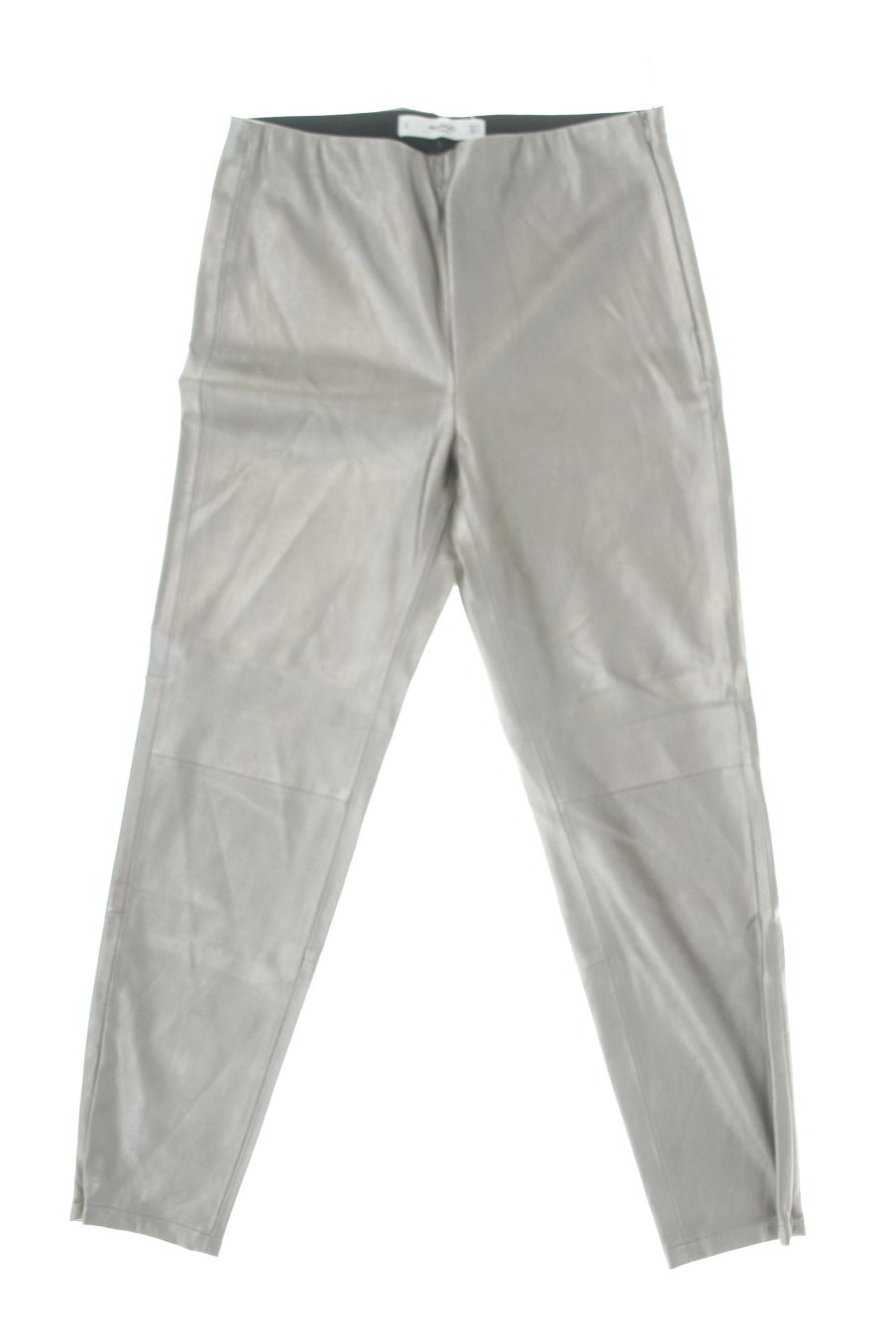 Pantalón de Mango de la talla M, de color plateado