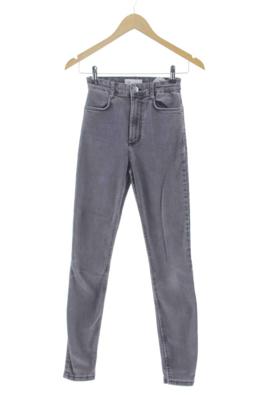 Jeans Zara de la taille 32, de couleur gris de denim