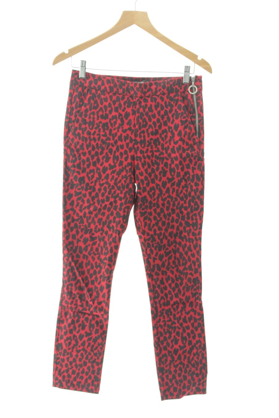 Pantalon Zara de la taille M, de couleur animal print