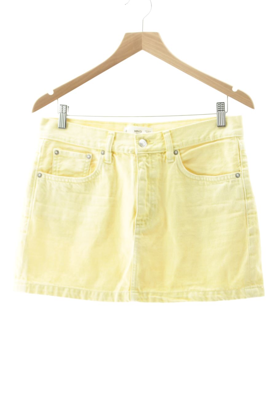 Jupe Mango de la taille M, de couleur jaune de denim