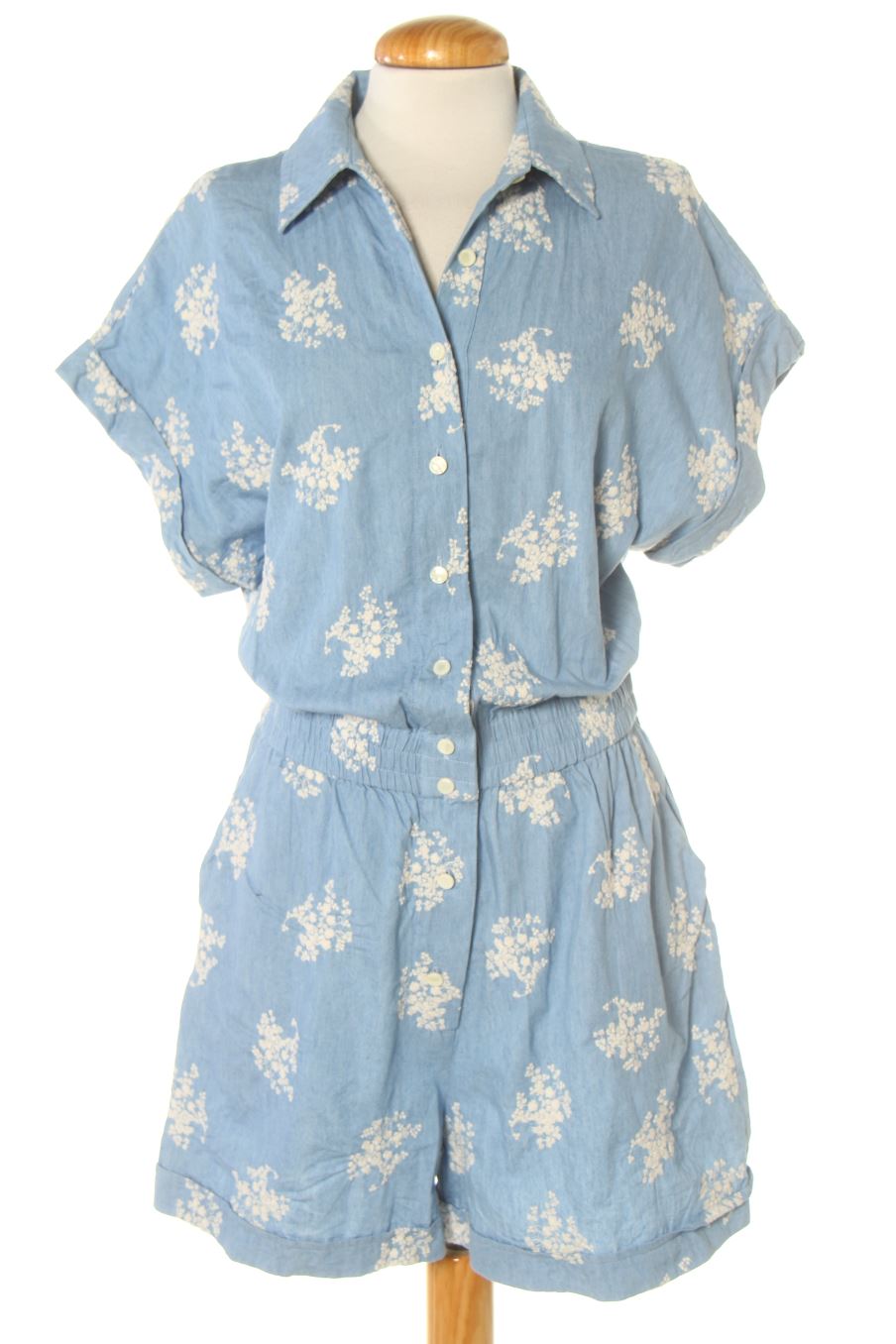 Mono de salsa de la talla L, de color estampado