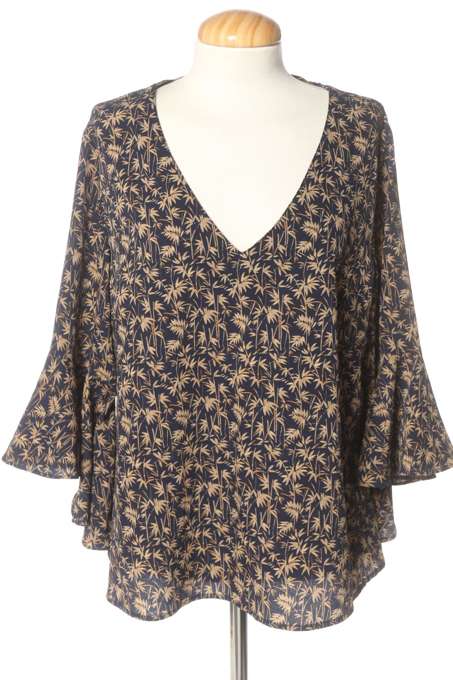 Kurzärmelige Bluse von Javier simorra Größe 44, Farbe Aufdruck, für