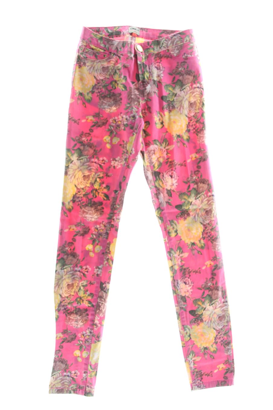 Jeans Only de la taille XS, de couleur fleurs de denim