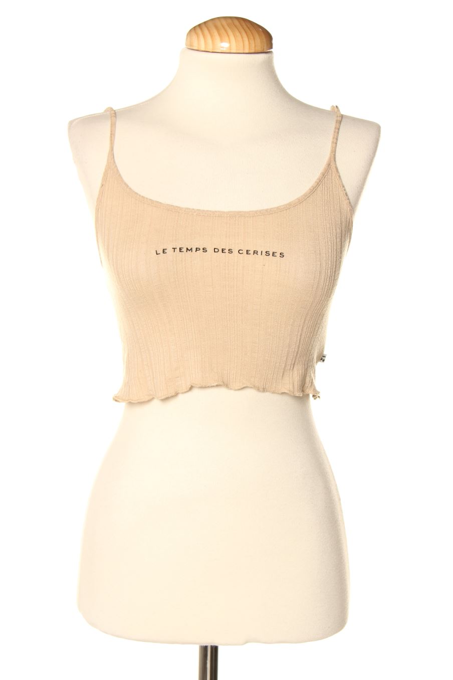 Top Le temps des cerises de la taille S, de couleur beige