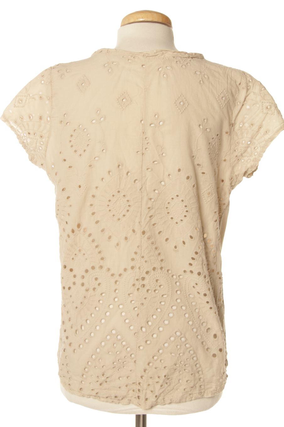 Blouse à manches courtes New collection de la taille S, de couleur beige
