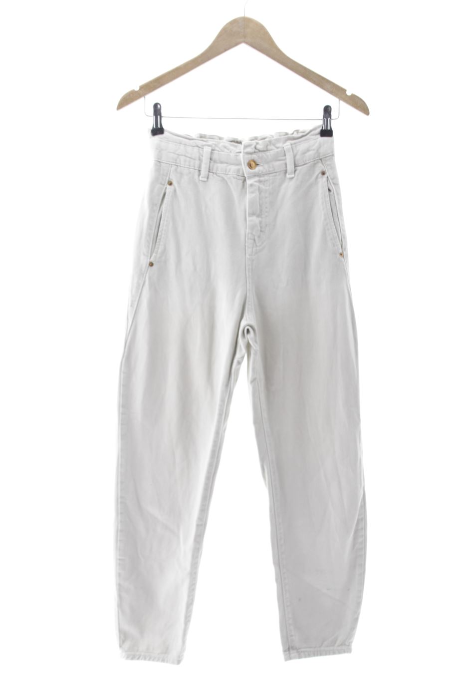 Jeans von Zara Größe 32, Farbe Weiss, aus Jeanskleidung für