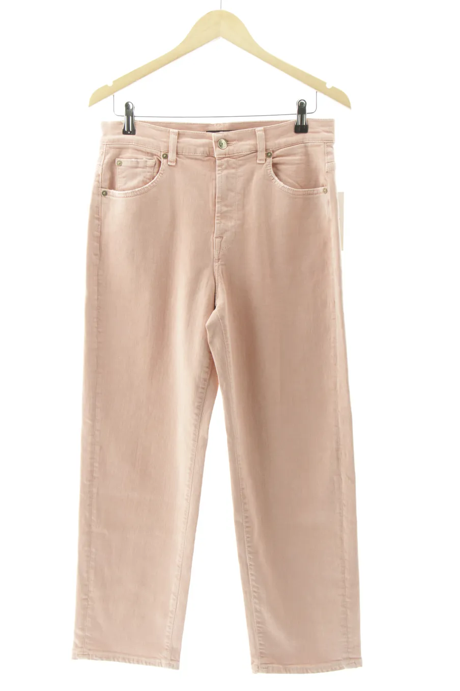 Jeans von 7 For All Mankind Größe 40, Farbe Rosa, aus Jeanskleidung für