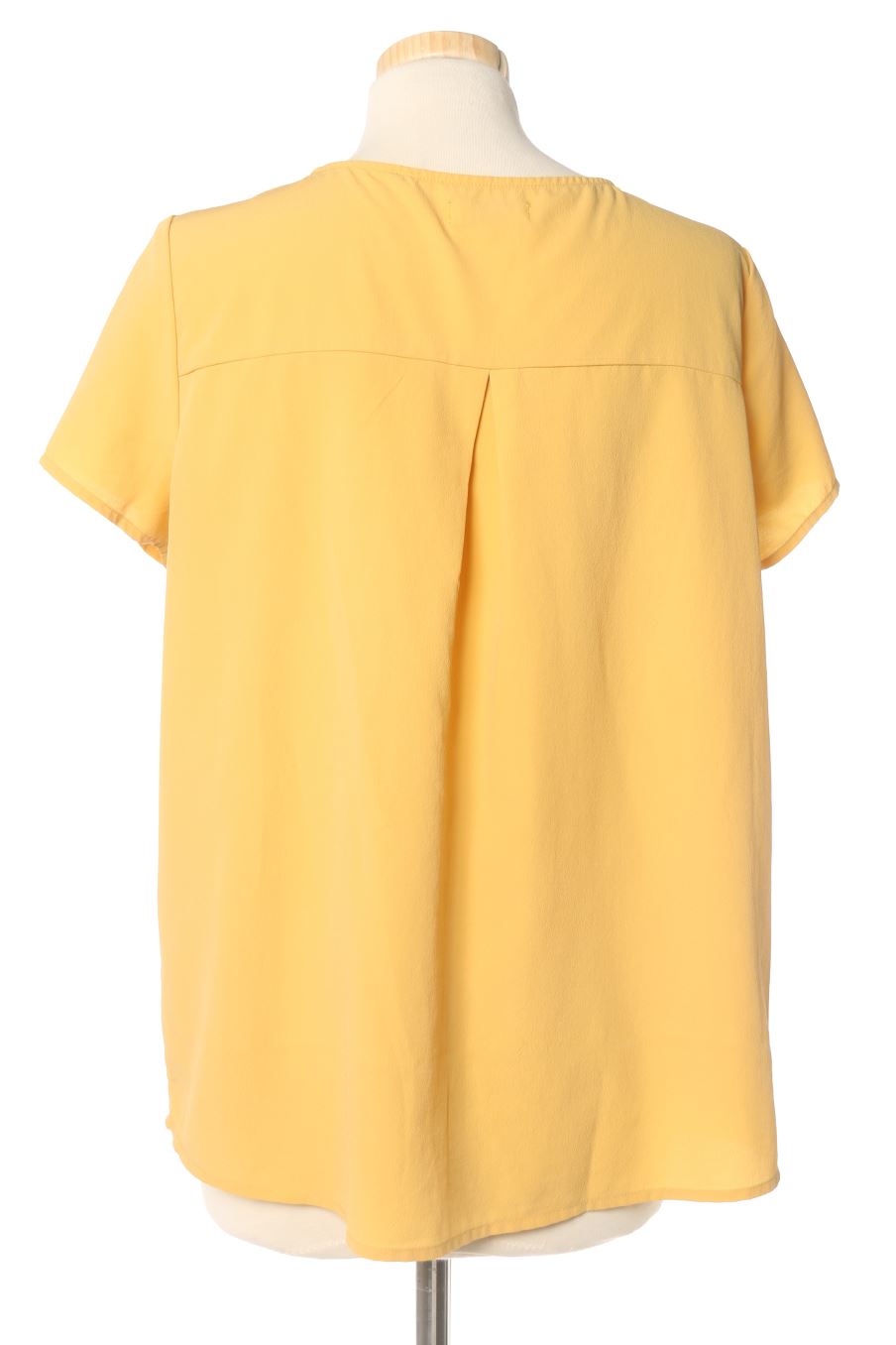 Blouse à manches courtes Milano de la taille S, de couleur moutarde