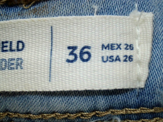 Vaqueros de Springfield de la talla 36, de color azul de ropa vaquera