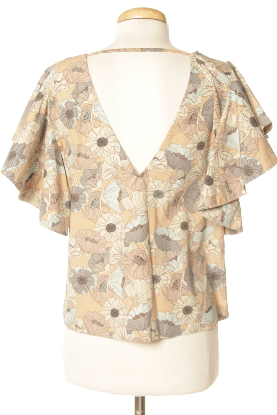 Blouse à manches longues Mango de la taille M, de couleur fleurs